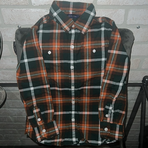 𝙿𝚕𝚊𝚒𝚍 𝙵𝚕𝚊𝚗𝚗𝚎𝚕 𝙻𝚘𝚗𝚐 𝚂𝚕𝚎𝚎𝚟𝚎 𝚂𝚑𝚒𝚛𝚝 - Picture 2 of 4